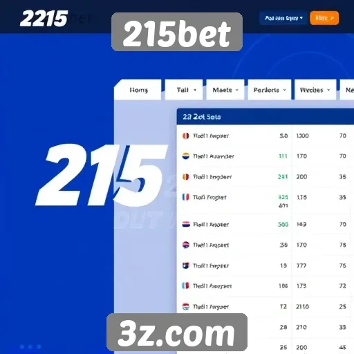 Análise de recursos do site 215bet